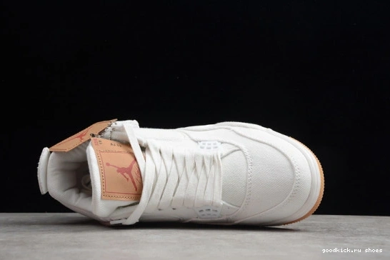 Tag) AO2571 Levi's Jordan (Levi's White AO2571 Air 4 Retro 100 100 0308